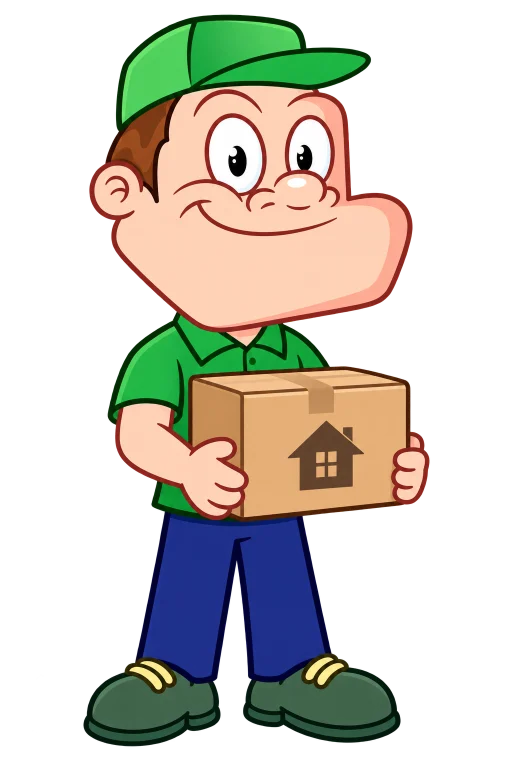 Driver Dan removals illustration: House Removals Services