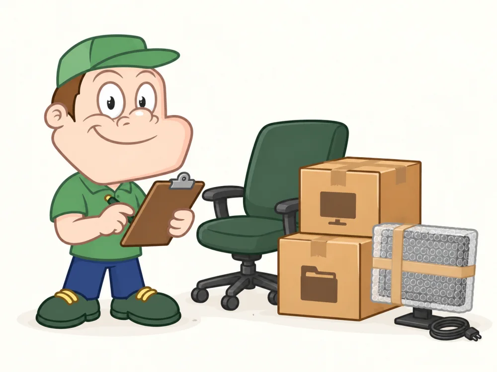 Driver Dan helping plan office removals