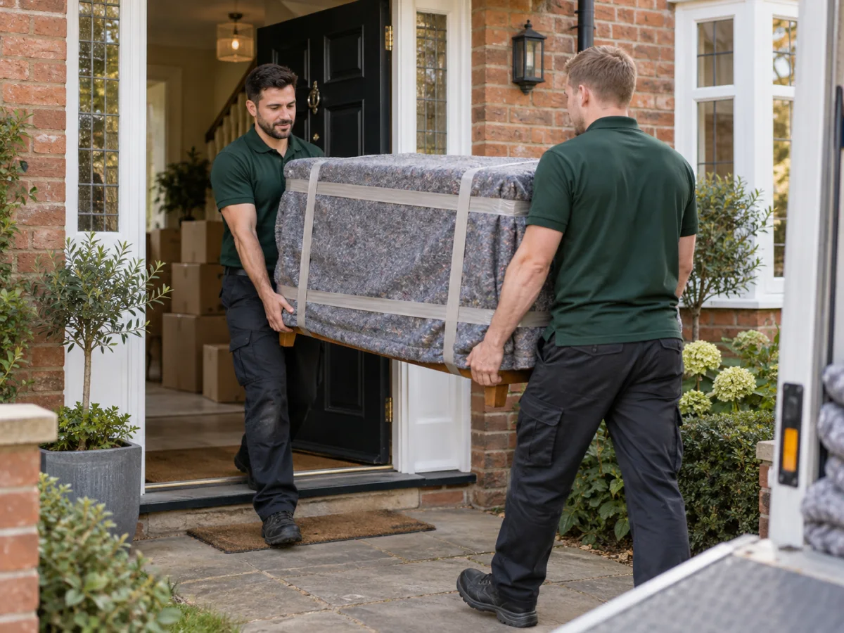 Illustrative house removal scene