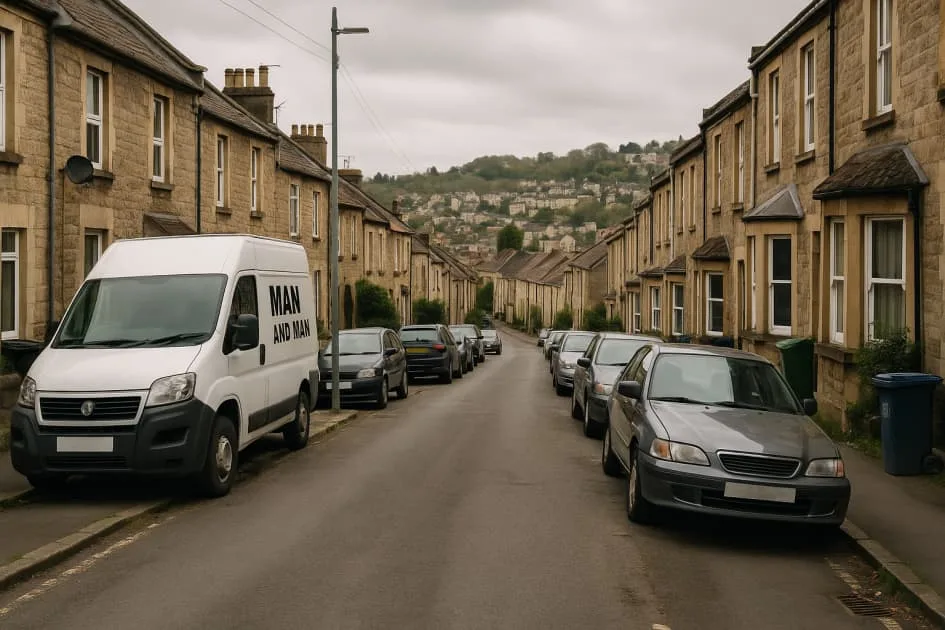 Moving guide illustration: Frome Parking and Loading Guide for Man and Van Jobs