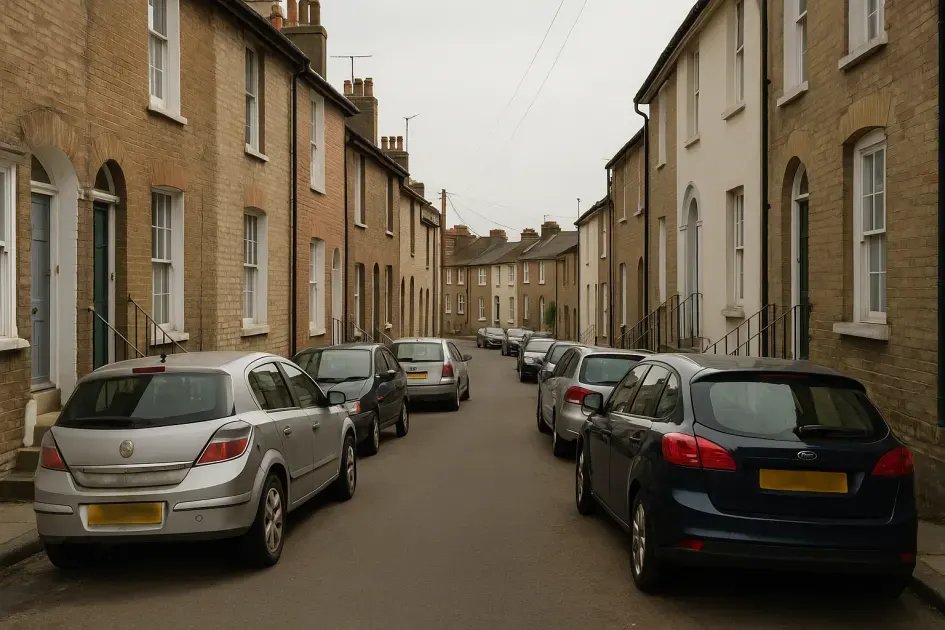 Moving guide illustration: Lewes property access challenges for a man and van move