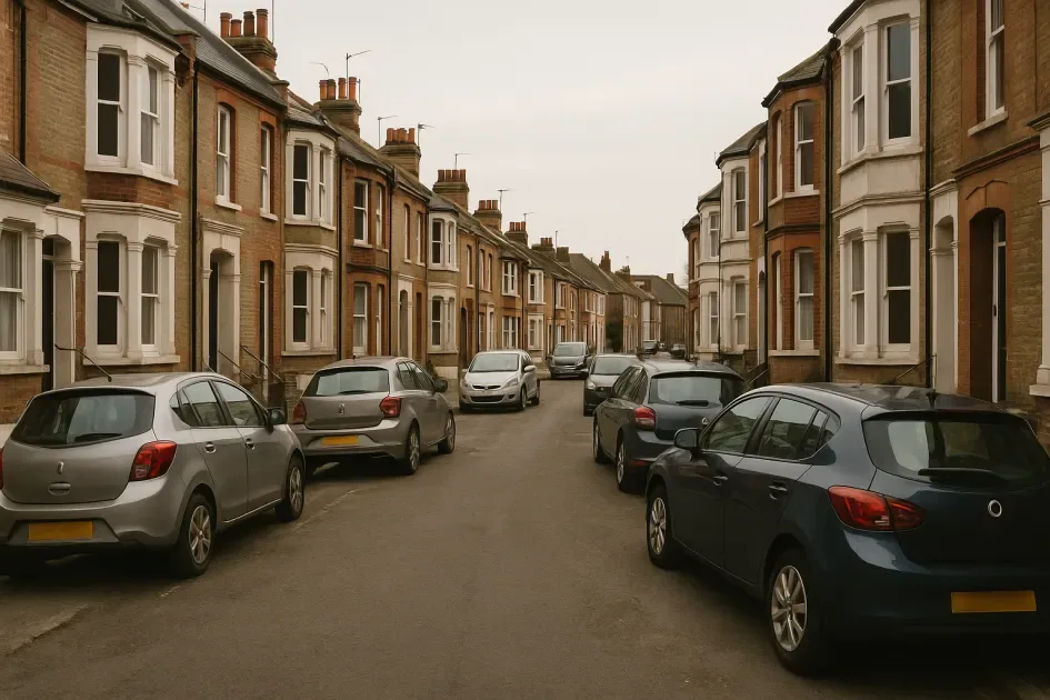 Moving guide illustration: Shoreham property access challenges for a man and van move
