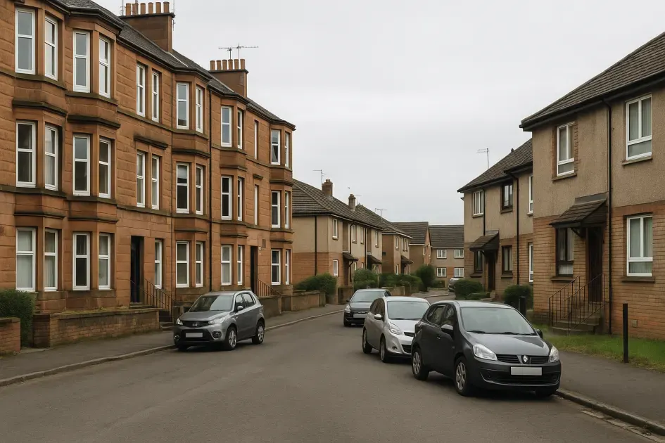 Moving guide illustration: Property access challenges for removals in East Glasgow