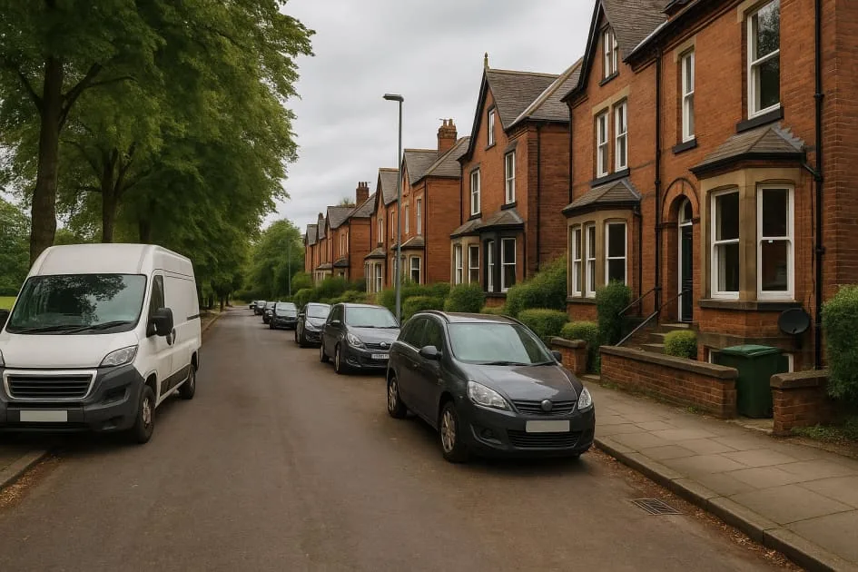 Moving guide illustration: Roundhay Parking Permits &ndash; Loading Access, Restrictions and Planning