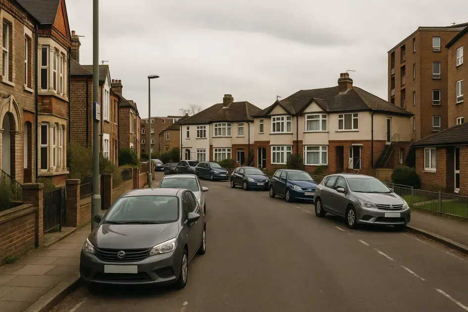 Moving guide illustration: Evington Parking and Loading Advice &ndash; Where the Van Can Actually Work