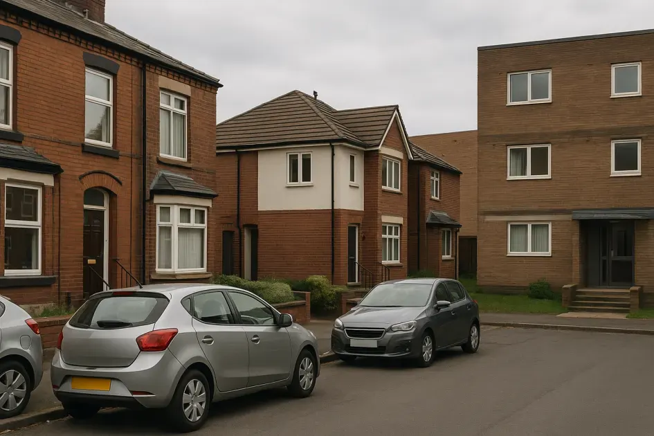 Moving guide illustration: Property challenges for removals in North Manchester