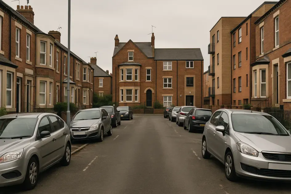 Moving guide illustration: Jesmond Parking Permits &ndash; Loading Access, Restrictions and Planning