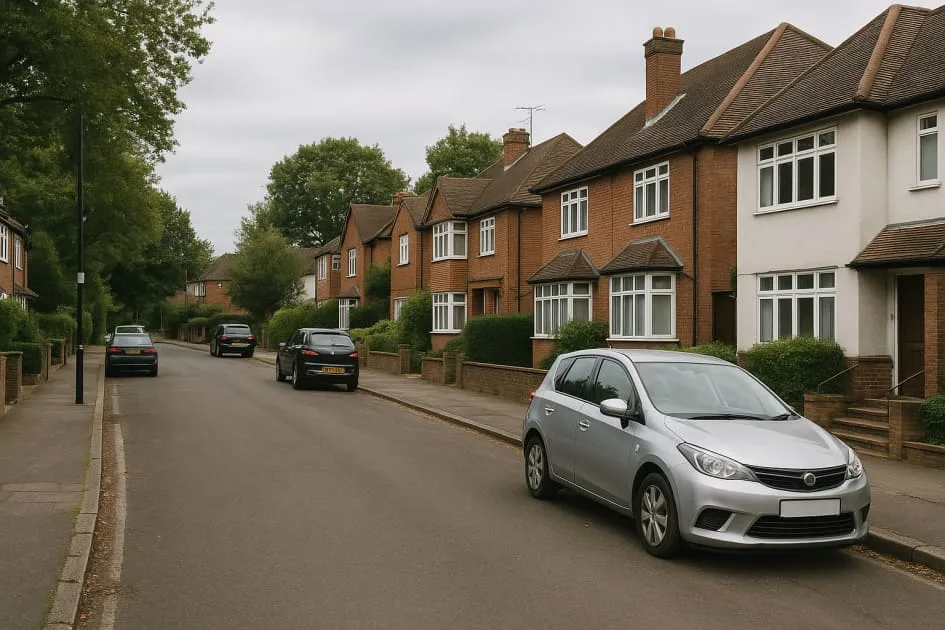 Moving guide illustration: Esher Parking Permits &ndash; Loading Access, Restrictions and Planning